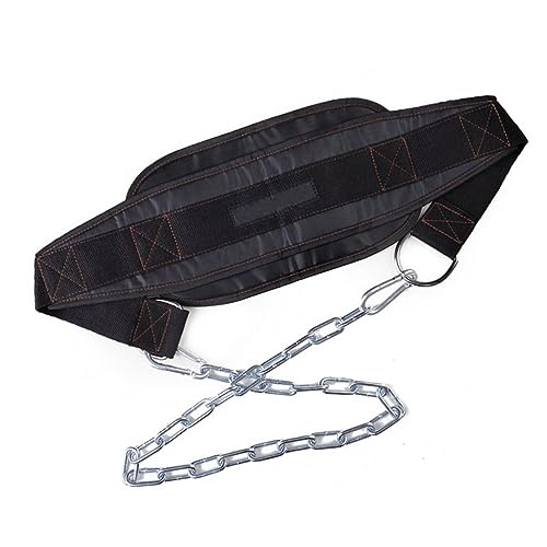 BESPORTBLE Men Pull up Weight Lifting Belt Dipping Belt Chain Heavy Duty Clip Strength Training Endurance