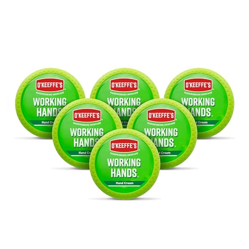 O'Keeffe's K0350002-6 Working Hands Hand Cream in Jar (6 Pack), 3.2 oz - size: 3.2 Ounce (Pack of 6)
