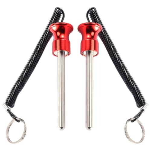 Gym Pin, Weight Stack Pin, Magnetic Weights, Universal Magnetic Weight Pin with Pull Rope, Gym Pins for Weight Stack, Home Gym Parts, Exercise Machine Parts & Accessorie - color: Red *2