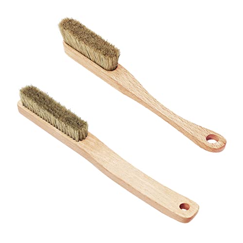 Premium Rock Climbing Brush with Thick Ultra Durable Boar's Hair Bristles, Bouldering Brush with Strong Handle, Climbing Gift for Rock Climbers (CJ-CB2008A+CJ-CB2045B(2 Pcs)