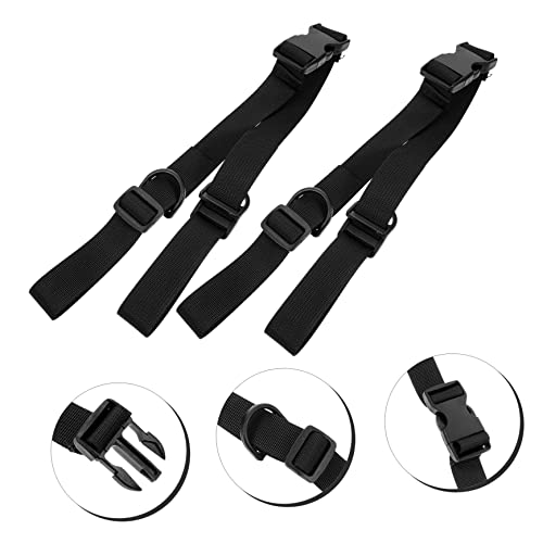 TOYANDONA 2Pcs Adjustable Webbing Cargo Straps with Quick Release Buckle Sturdy Fixed Rope for Securing Tents Yoga Mats and Backpacks for Outdoor and Travel Use