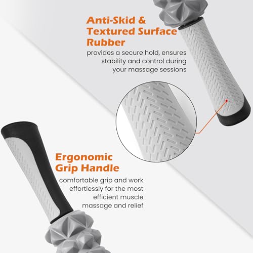 KITWILD Muscle Roller Stick | Massage Roller Stick for Athletes, Body Massage Stick for Muscles Deep Tissue, Muscle Relaxation Roller for Physical Therapy