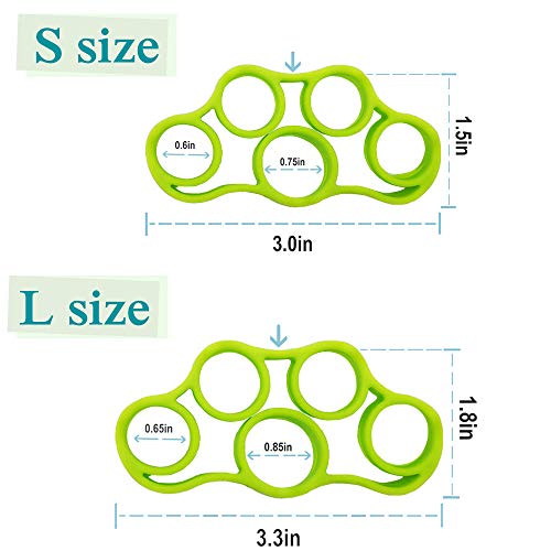 Hand Grip Strengthener, Finger Exerciser, Grip Strength Trainer (6 PCS),New Material,Forearm Grip Workout, Finger Stretcher, Relieve Wrist Pain, Carpal Tunnel - style: Finger Exerciser,Grip Strengthener