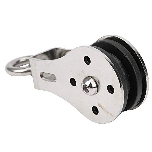Exercise Bearing Pulley | Silent Traction Wheel for Lifting/Climbing/Gym | Stainless Steel & Nylon Construction | 237g Lightweight, 13x5.5x4cm