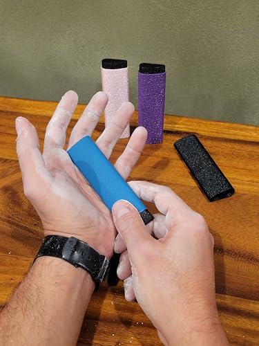 Reusable Skin File with Cover - Great for Rock Climbing, Bouldering, Climber, Gym, Crossfit, Weightlifting, Gymnast - Callus Finger Hand Sander (Gold) - color: Gold