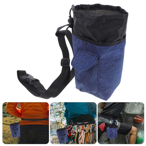 Bouldering Chalk Bag with Waist Belt Anti-Slip Gymnastics Chalk Holder for Rock Climbing and Outdoor Mountaineering