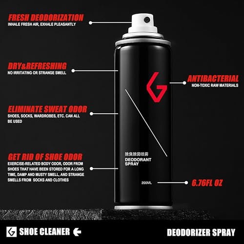 GOTO Shoe Deodorizer Spray 6.76Fl oz, Fit for Shoes Odor, Sneakers, Boots, Suede and Nubuck