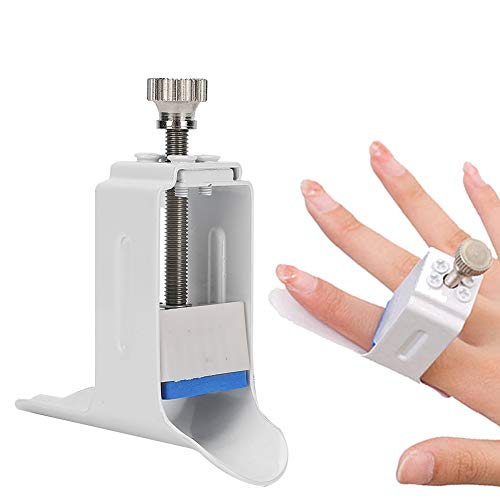 Watris Veiyi Finger Joint Straightener for Finger Pain Easy Pressing Splint | Finger Joint Extension Splint, Finger Fixed Rehabilitation, White Average Size Hand Injury Joint Support Pressing Device