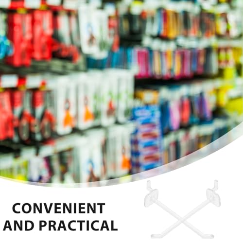 50pcs 15cm Plastic Pegboard Hooks for Tool Hanging Board, Garage Wall Hooks and Pegboard Organizer Accessories for Workshop and Store Display