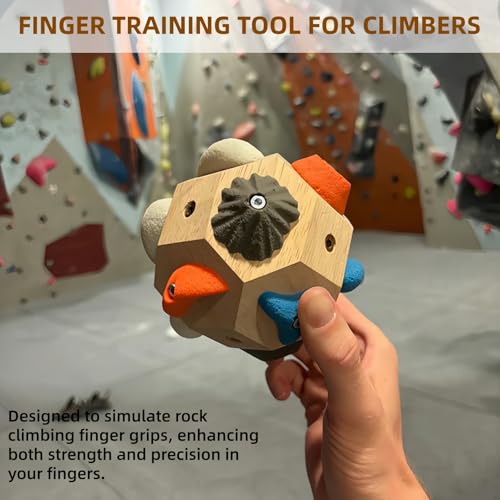Handcrafted Climbing Blocks,Boulder Block for Climbers, Finger Strengthener & Grip Trainer for Rock Climbers, Bouldering Training Tool - Ideal Gift for Beginners & Professionals
