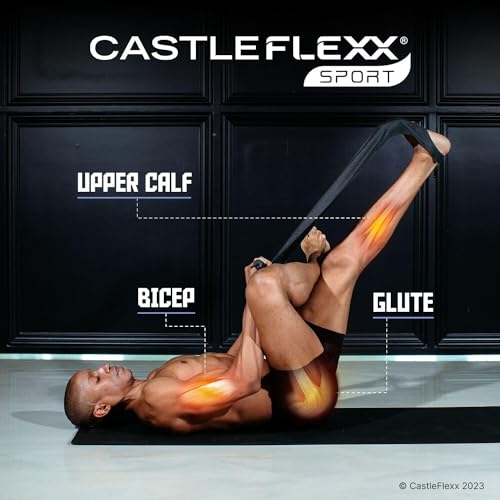 CastleFlexx Mobility and Full Body Strengthening Device - color: Black, size: Standard 5'0 - 5'8