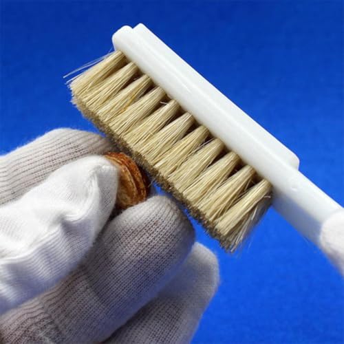 Healifty Bouldering Stone Cleaning Brush 2pcs with Boars Hair Bristles and Sturdy Handle Chalk Cleaning Tool for Outdoor Rock Climbing and Sports