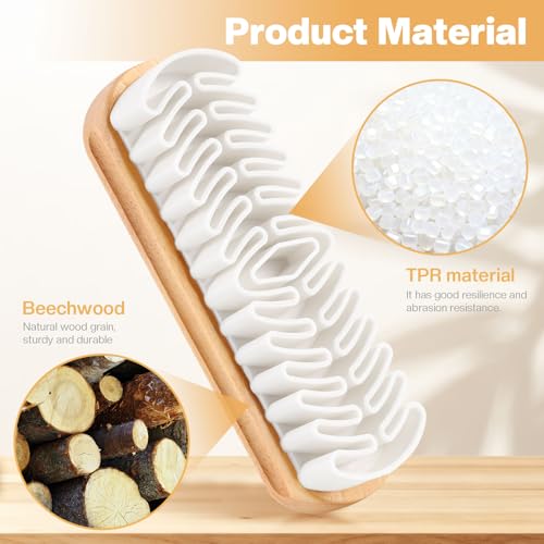 2 Pcs Suede Shoe Brush Nubuck Leather Cleaner Shoes Shine Dauber Crepe Applicators Set with Cleaning Cloth(Suede Brush with Cloth) - style: Suede Brush with Cloth