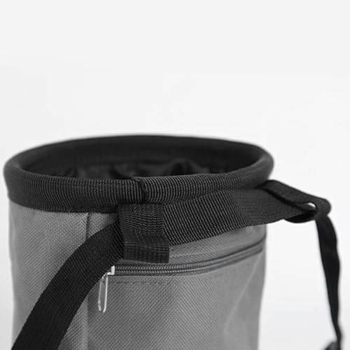 Waterproof Magnesia Sack with Belt Climbing Chalk Bag Magnesia Powder Pouch for Mountaineering Travel Sports Fitness Golf - color: Gray