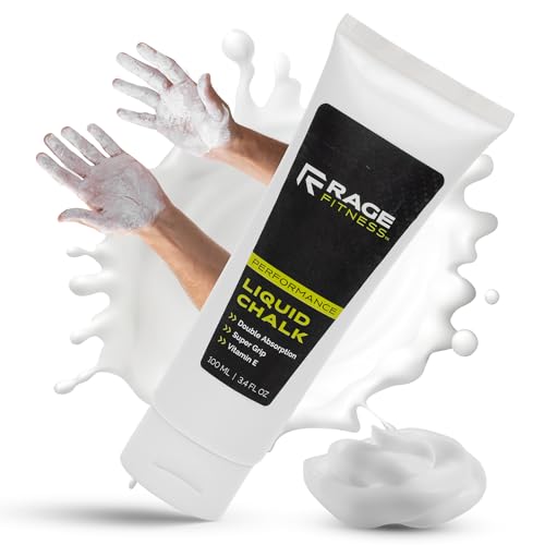 Rage Fitness Gym Liquid Chalk, Magnesium Carbonate Athletic Chalk for Excellent Grip, Gym Workout Grip Chalk, Weightlifting, Gymnastics - size: 100 mL