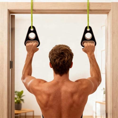Climbing Fingerboard Wood Fitness Equipment | Pull-Up Training Fingerboard for Enthusiasts Trainers Women Men Adults Athletes Beginners Professionals Players Apartment