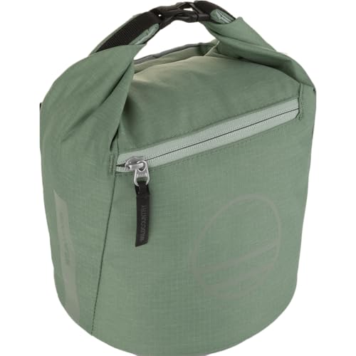 Wild Country Spotter Boulder Chalk Bag | Large Bucket with Zippered Pocket, Stands Upright for Long Sessions - color: Green Ivy