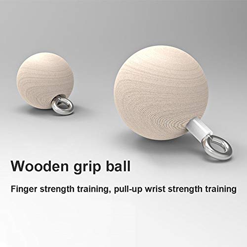 Wall-Mounted Horizontal Bar， Home Pull-up Wrist Strength Training Finger Grip Ball， Rock Climbing Equipment， Load 200kg， - color: Black