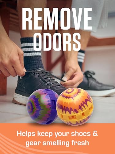 Sneaker Balls Odor-Fighting Shoe Fresheners, Eliminates Unpleasant Smells, Perfect For Sneakers, Gym Bags, Gear Bags, Drawers, Lockers, And More!, Lavender, 6 Pack - color: Lavender (Lavender), style: 6 Pack