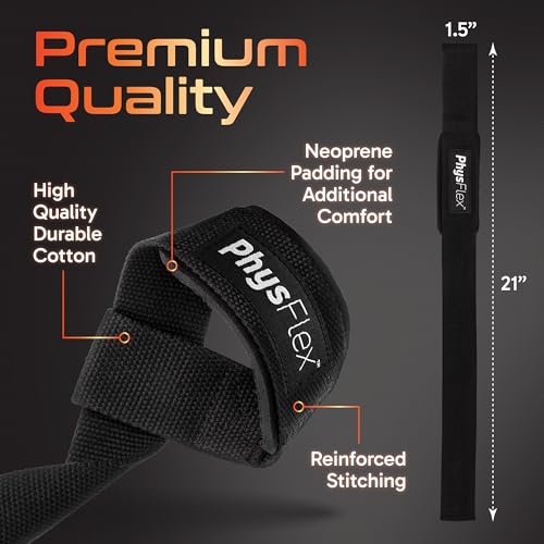 Grip Lifting Straps for Weightlifting and Strength Training, Premium Cotton and Padded Wrist Wraps, Gym Deadlift for Men & Women - color: Pink