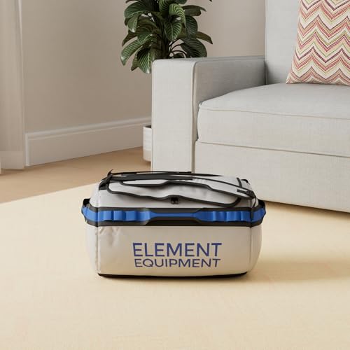 Element Equipment Trailhead Duffel Bag Shoulder Straps Waterproof Light Grey/Blue Small - color: Light Grey/Blue, size: Small 30 Liters