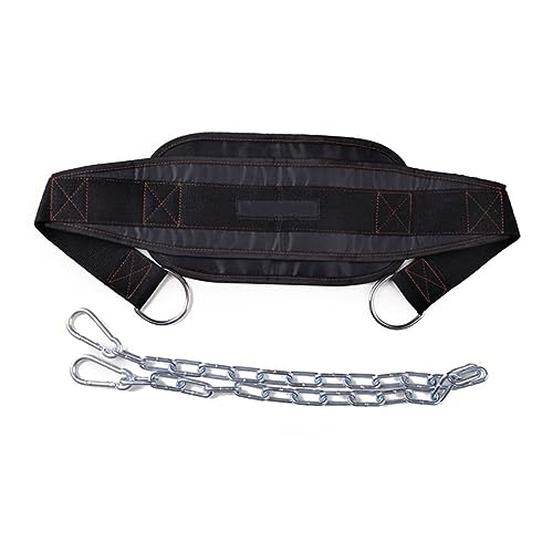 BESPORTBLE Men Pull up Weight Lifting Belt Dipping Belt Chain Heavy Duty Clip Strength Training Endurance