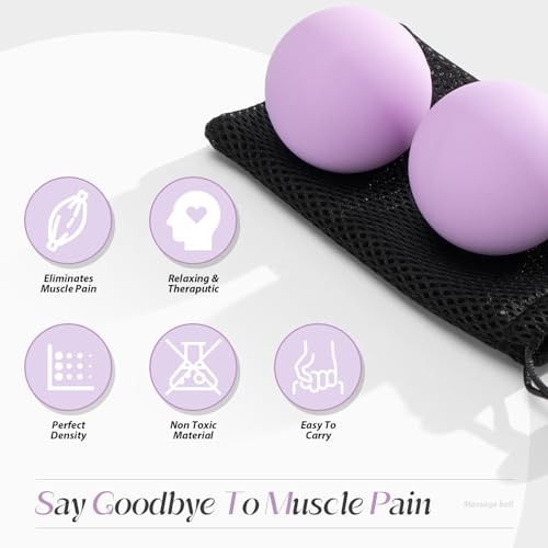 SUBCULTUREPICK Massage Lacrosse Balls for Myofascial Release,Yoga Deep Tissue Massage,Trigger Point Therapy and Foot Plantar Fasciitis,Muscle Soreness Massager Ball (2 Packs) (Yellow) - color: Yellow