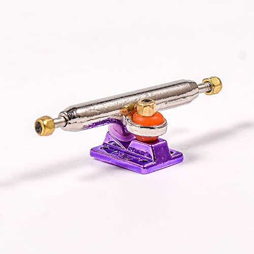Fingerboard Trucks with Upgraded Urethane Bushings and Pivot Cup,34mm 32mm Width,Normal Kingpin (Purple, 34mm) - color: Purple, size: 34mm