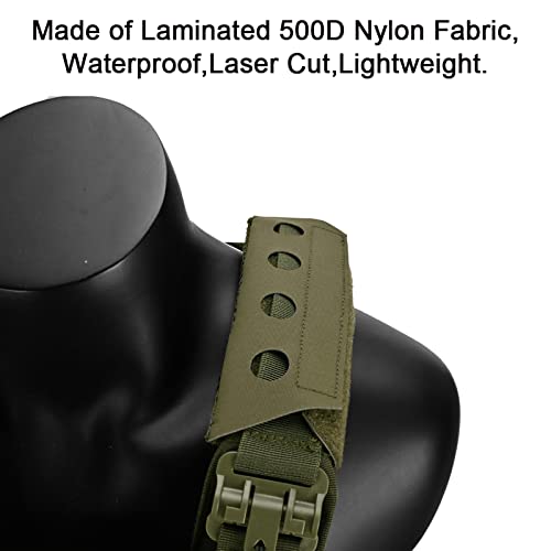 2 Pack Vest Shoulder Pads Fit 2" Shoulder Strap Comfort Soft Cushion Strap Pads Shoulder Strap pad Mesh Padded Lightweight for FCPC JPC Vests Sling Bags - color: Ranger Green