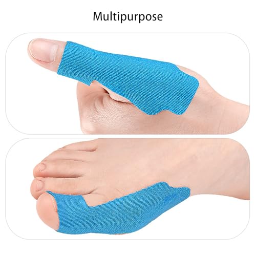 Precut Kinesiology Tape for Thumb, 36 Pcs Elastic Breathable Athletic Tapes Thumb Support Brace Tape, Self Adhesive Big Toe Brace Strap Thumbs Guard Patches for Arthritis & Tendonitis Pain Relief
