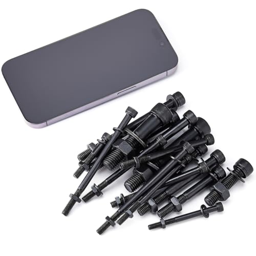 434PCS M5 M6 M8 M10 M12 Metric Bolt Assortment 12.9 Grade Cylindrical Head Screws Nuts and Washers Hex Socket Head Cap Machine Screws Kit - color: X14-large-434 M5 M6 M8 M10 M12 Socket Cap（Black)