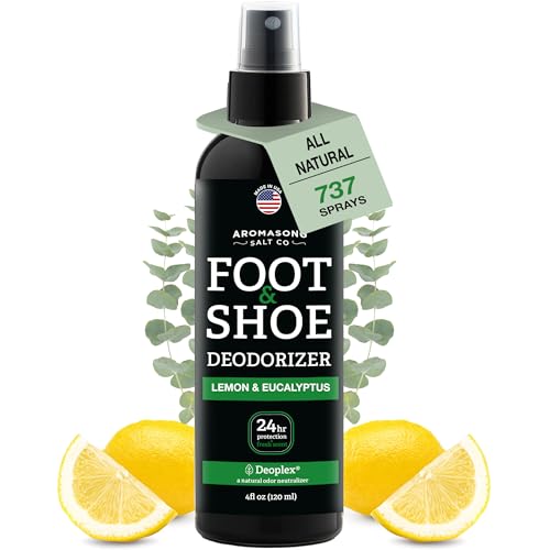 Aromasong Natural Shoe Deodorizer and Foot Spray - 24-Hour Freshness Foot Odor Eliminator for Feet - Extra Strength Fresher for Smelly Shoes & Stinky Feet Spray with Refreshing Scent, 4oz - size: 4 Ounce (Pack of 1)
