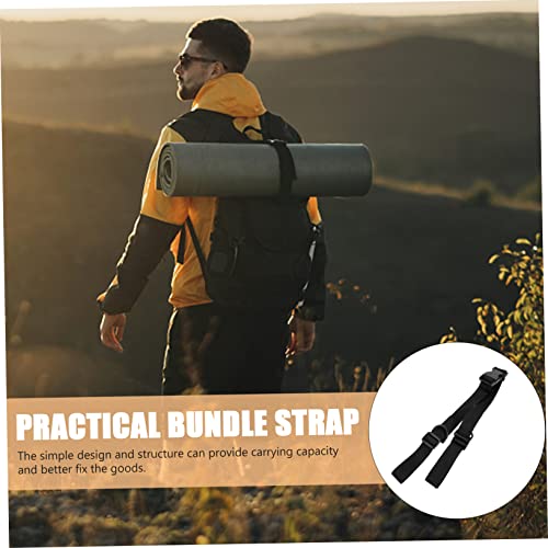 TOYANDONA 2Pcs Adjustable Webbing Cargo Straps with Quick Release Buckle Sturdy Fixed Rope for Securing Tents Yoga Mats and Backpacks for Outdoor and Travel Use