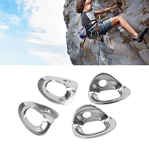 4 Pair Climbing Hanger, Stainless Steel High Load Carrying Capacity Climbing Anchor Hanger Bolt, Climbing Holds Anchor Set for Rock Climbing and Home Gyms
