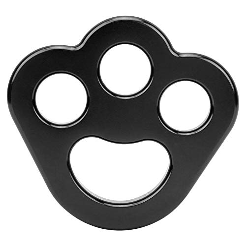 for claw Rigging Plate , 3 Hole Force Rigging Plate , Descender Plate , for claw Rigging Plate long-lasting Climbing Equipment for Outdoor Adventures (black)