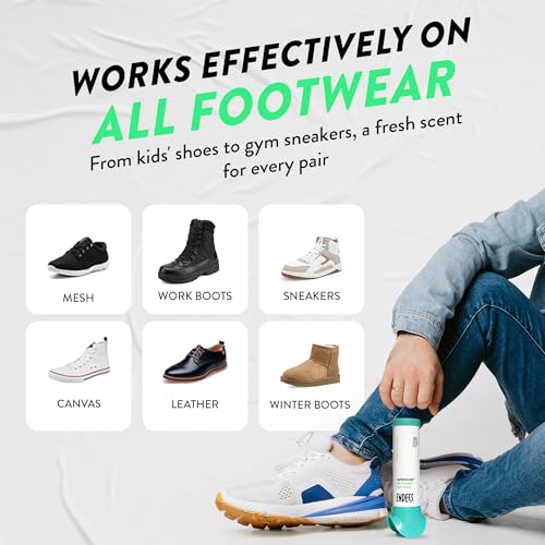 Endees UpFresh 360° Shoe Deodorizer Spray – 3 x 3.38 Fl Ozl I Foot Odor Eliminator Shoe Spray for Smelly Shoes, Feet, Sneakers, Boots, and Gym Bags, Stinky Smell Elimination Deodorant, Travel Size - size: 3.38 Ounce (Pack of 3)