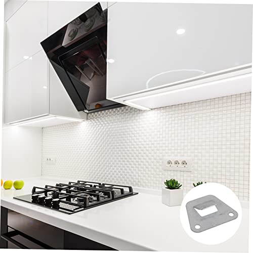 Housoutil 10-Pack Stainless Steel Range Hood Hanging Plate Kitchenware Rack Easy Install Accessories