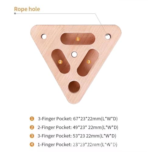 Genérico Climbing Fingerboard | Climbing Training Board - Door for Hangboard | for Home, Game Room, Garage, Basement, Apartment, Gym,