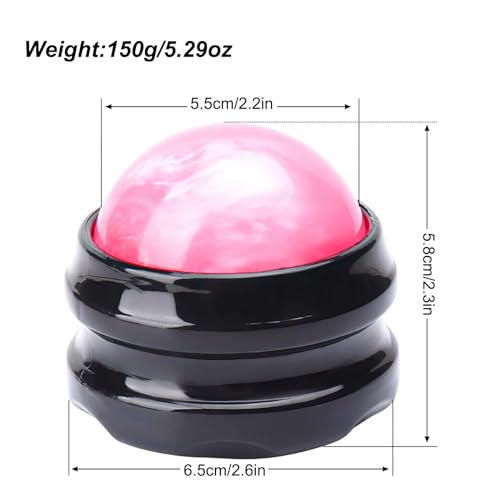 WOVTE Massage Ball, Lacrosse Balls, Self Massage Tool for Sore Muscles, Shoulders, Neck, Back, Foot, Body, Deep Tissue, Trigger Point, Muscle Knots, Yoga and Myofascial Release (Pink) - color: Pink