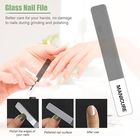 16 pcs Stainless Steel Nail Care Tools Grooming Kit with Luxurious Travel Leather Case for Thick Nails Men Women Gift,Manicure Set Professional NailClippers Pedicure Kit,Sharp Nail Scissor(Green)