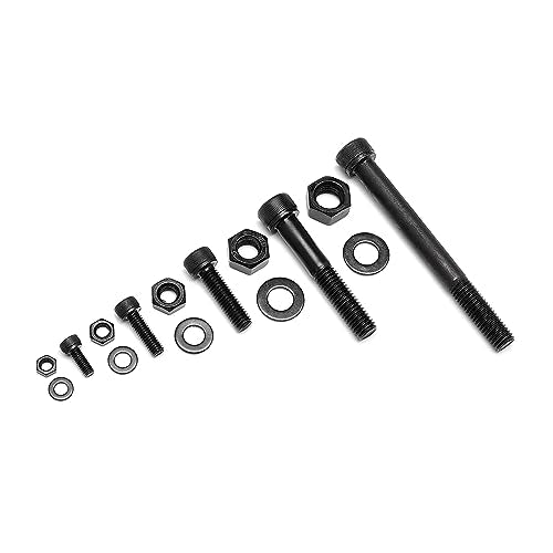 434PCS M5 M6 M8 M10 M12 Metric Bolt Assortment 12.9 Grade Cylindrical Head Screws Nuts and Washers Hex Socket Head Cap Machine Screws Kit - color: X14-large-434 M5 M6 M8 M10 M12 Socket Cap（Black)