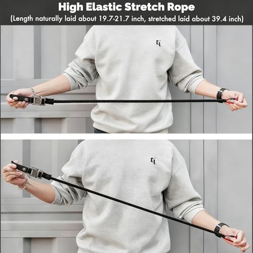 Tactical Tool Lanyard with Quick-Release Buckle, Retractable Tether for Safety Fall Protection with Screw Lock, Multi-Function Tool Lanyards for Hand Tools、Pistol、Belt or MOLLE