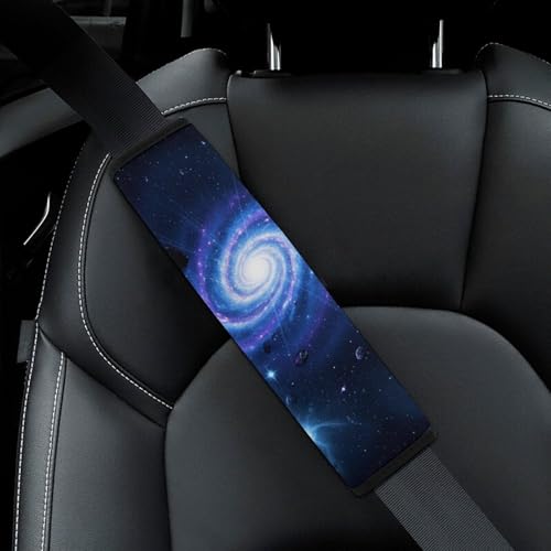 2 Pack Blue Galaxy Car Seat Straps Shoulder Pads Soft Padded Shoulder Harness Cover for Adult Use, Stroller Pushchair High Chair, Pressure Relief - color: Pattern 163