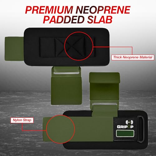 Weight Lifting Hooks – Heavy Duty Gym Straps for Deadlifts, Pull-Ups, Rows & Strength Training Secure Grip Support for Weightlifting, Powerlifting CrossFit Nylon & Neoprene Padding - color: Green