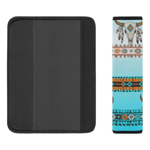 2PCS Native American Southwestern Aztec Western Car Seat Belt Pad Universal Soft and Comfortable Harness Pads Strap for Kids, Car Seats Pushchair Strollers High Chair Pushchair - color: Pattern 592