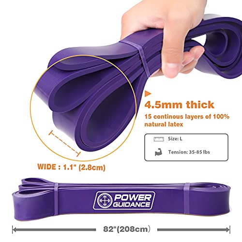 POWER GUIDANCE Pull Up Assist Bands - Heavy Duty Resistance Band, Mobility & Powerlifting Exercise Bands, Perfect for Body Stretching, Powerlifting, Resistance Training