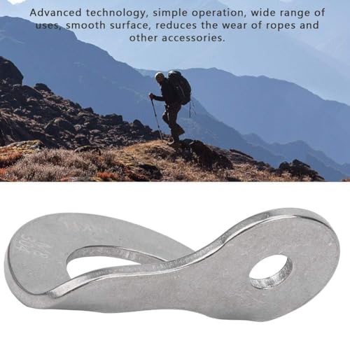 HERCHR Bolt Hanger, 2Pcs 304 Stainless Steel Bolt Hanger Outdoor Caving Protection Hardware Accessory for Outdoor Mountain Climbing - size: M8
