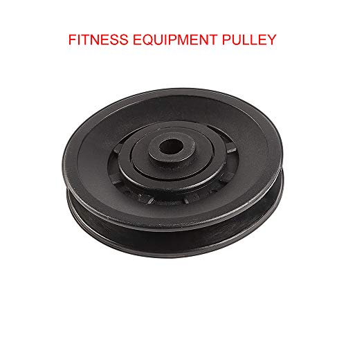 90mm Universal Bearing Pulley Wheel for Cable Machine Gym Equipment Part Garage Door (6 PCS) - color: 90mm-6 PCS-P