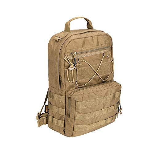 EXCELLENT ELITE SPANKER Outdoor Hydration Backpack Bundle Packs Water Bladder Carrier for 3L Water Bladder - color: Coyote Brown