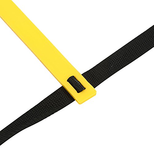 RiToEasysports Speed Training Agility Ladder PP and Nylon Speed Ladder 7 10 13 Rung Foldable Setup Footwork Coordination Training for Soccer Football Basketball Athletes - size: 3.5 meters 7 yuan